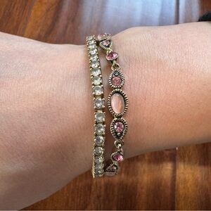 8” Pink Rhinestone Tennis Bracelet